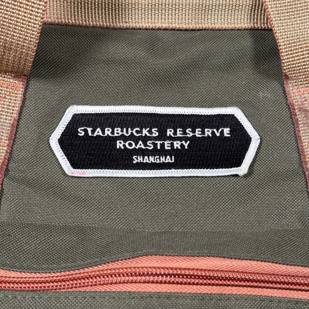 Starbucks Reserve Roastery Shanghai Reisenthel Backpack Olive Green Canvas Bag
